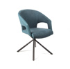 Chaise-accoudoirs-Capri-tissu-simili-cuir-petrol-Comodi-Living