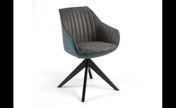 Chaise-accoudoirs-Deco-tissu-simili-cuir-gris-vintage-petrol-anthracite-Comodi-Living