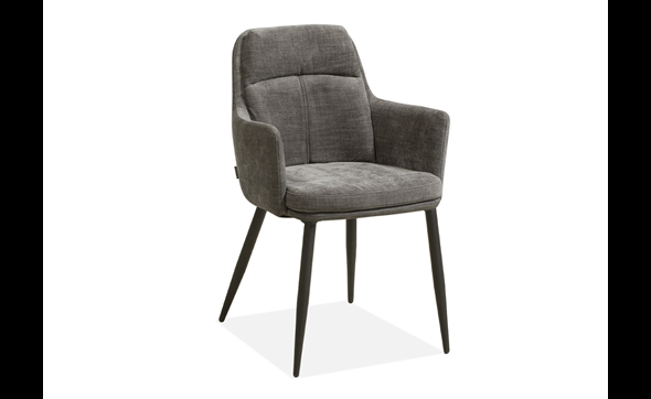 Chaise-accoudoirs-Donna-tissu-toffee-ash-Maxfurn
