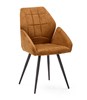 Chaise-accoudoirs-Espen-tissu-Brave-cognac-Comodi-Living