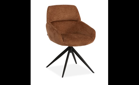 Chaise-accoudoirs-Lake-tissu-Hazel-front-Maxfurn