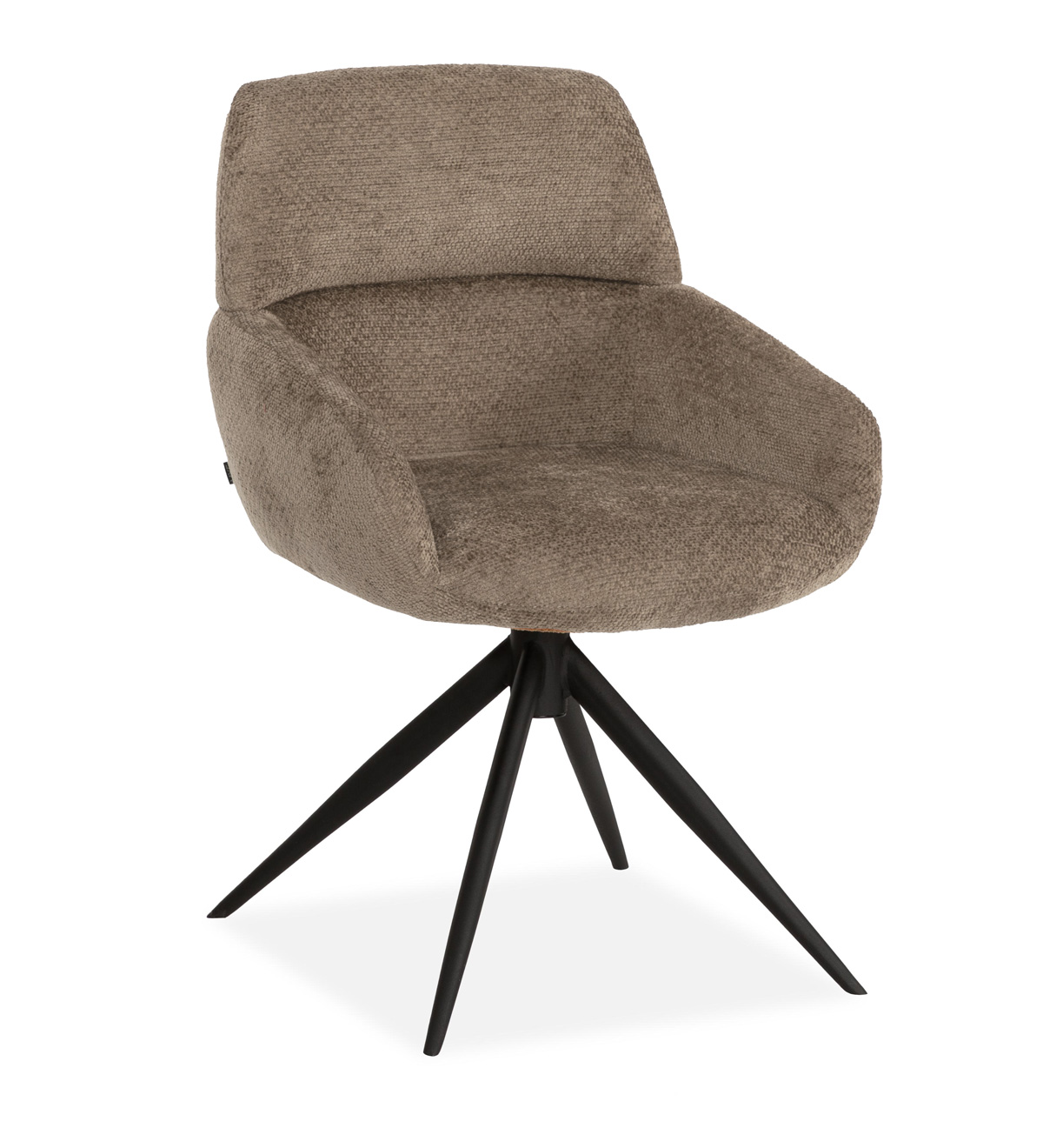 Chaise-accoudoirs-Lake-tissu-taupe-side-Maxfurn