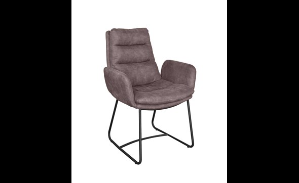 Chaise-accoudoirs-Liv-tissu-Cowboy-taupe-Comodi-Living