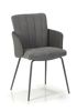 Chaise-accoudoirs-Olympic-tissu-simili-cuir-gris-Comodi-Living
