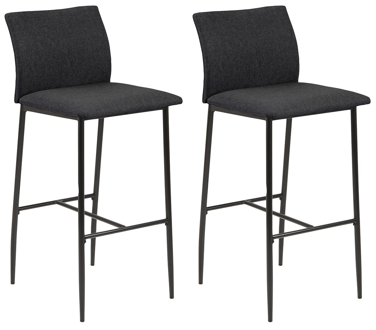 Set de 2 chaises hautes de bar Demina 90656 - Meubles Crack