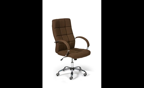 Chaise-bureau-CR-7039-tissu-brun-Decru
