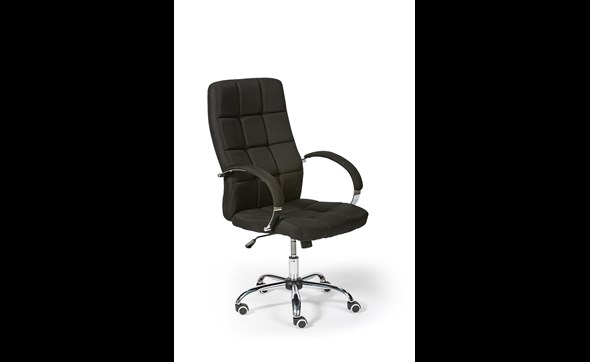 Chaise-bureau-CR-7039-tissu-noir-Decru