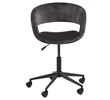 Chaise-bureau-Grace-85889-tissu-vic-fabric-dark-grey-28-pied-metal-noir-roulettes-01-Actona