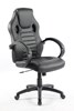 Chaise-bureau-Pilot-simili-cuir-noir-gris-gauche-A.L.kids