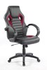 Chaise-bureau-Pilot-simili-cuir-noir-rouge-gauche-A.L.kids