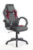 Chaise-bureau-Pilot-simili-cuir-noir-rouge-gauche-A.L.kids