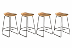 Chaise-de-bar-3620-15-assise-acacia-pied-metal-SET-Comodi-Living