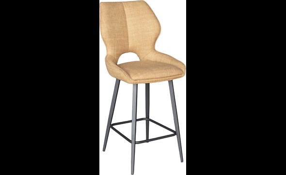 Chaise-de-bar-Achille-tissu-montego-jaune-Comodi-Living