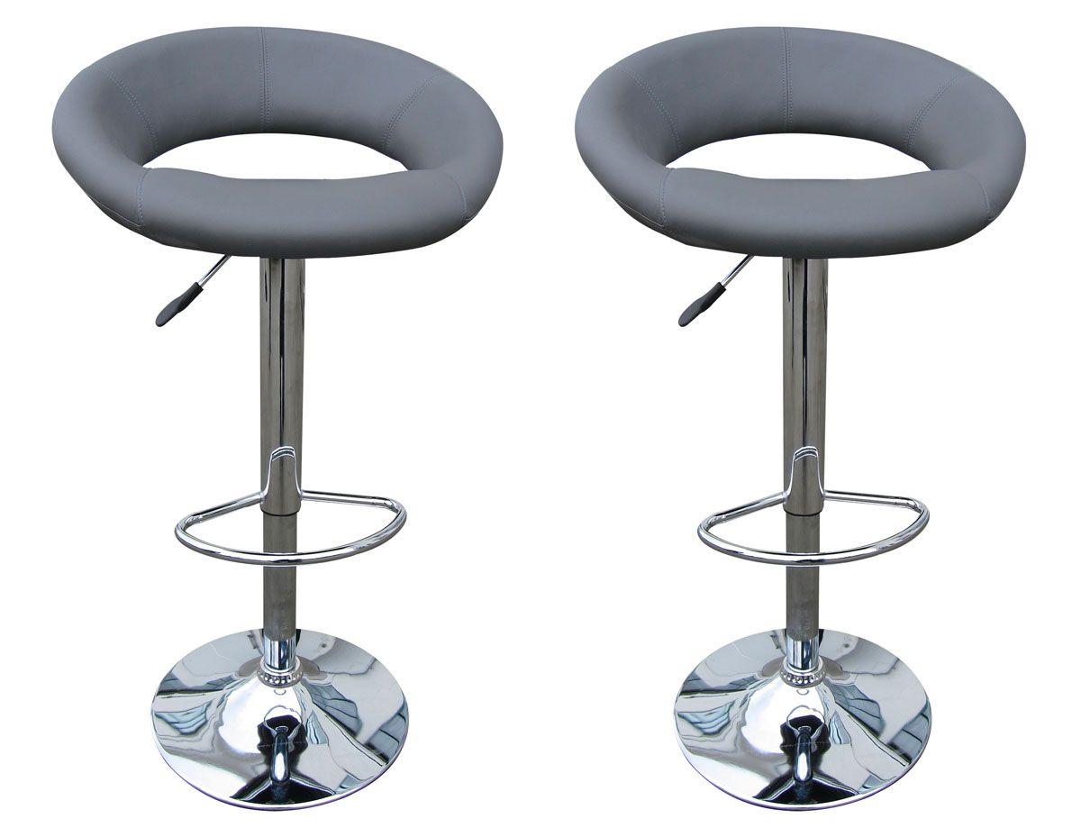 Chaise-de-bar-Berga-5512-4-simili-cuir-gris-Rousseau