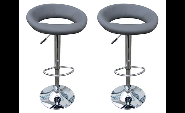 Chaise-de-bar-Berga-5512-4-simili-cuir-gris-Rousseau