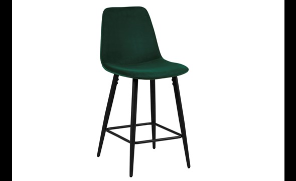 Chaise-de-bar-Boy-5545-1-velours-vert-pieds-noirs-01-Rousseau