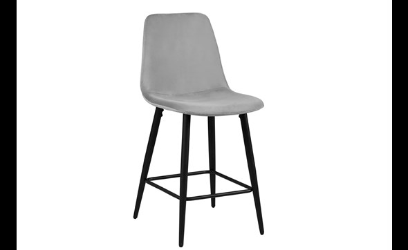 Chaise-de-bar-Boy-5545-3-velours-gris-pieds-noirs-01-Rousseau