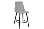 Chaise-de-bar-Boy-5545-3-velours-gris-pieds-noirs-01-Rousseau