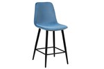 Chaise-de-bar-Boy-5545-6-velours-bleu-clair-pieds-noirs-01-Rousseau