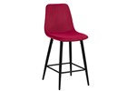 Chaise-de-bar-Boy-5545-8-velours-bordeau-pieds-noirs-01-Rousseau