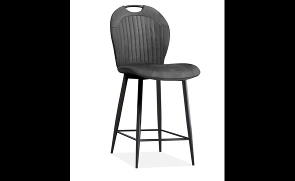 Chaise-de-bar-Capri-tissu-softyl-anthracite-Maxfurn