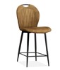 Chaise-de-bar-Capri-tissu-softyl-cognac-Maxfurn