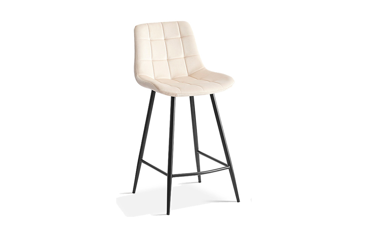 Chaise-de-bar-Juta-5540-velours-beige-side-set-Rousseau
