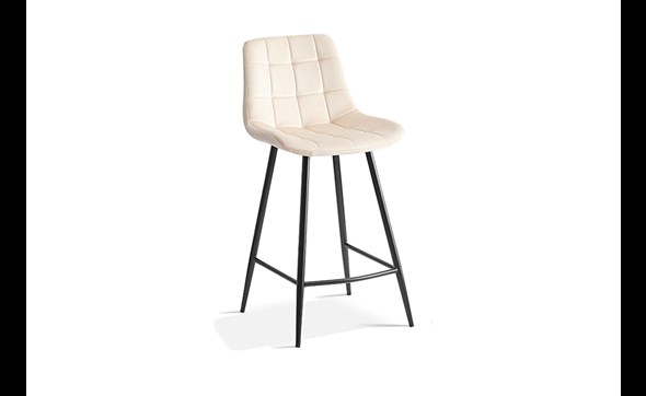 Chaise-de-bar-Juta-5540-velours-beige-side-set-Rousseau