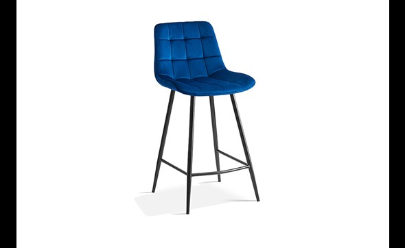Chaise-de-bar-Juta-5540-velours-bleu-fonce-side-set-Rousseau