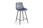 Chaise-de-bar-Juta-5540-velours-gris-fonce-side-set-Rousseau