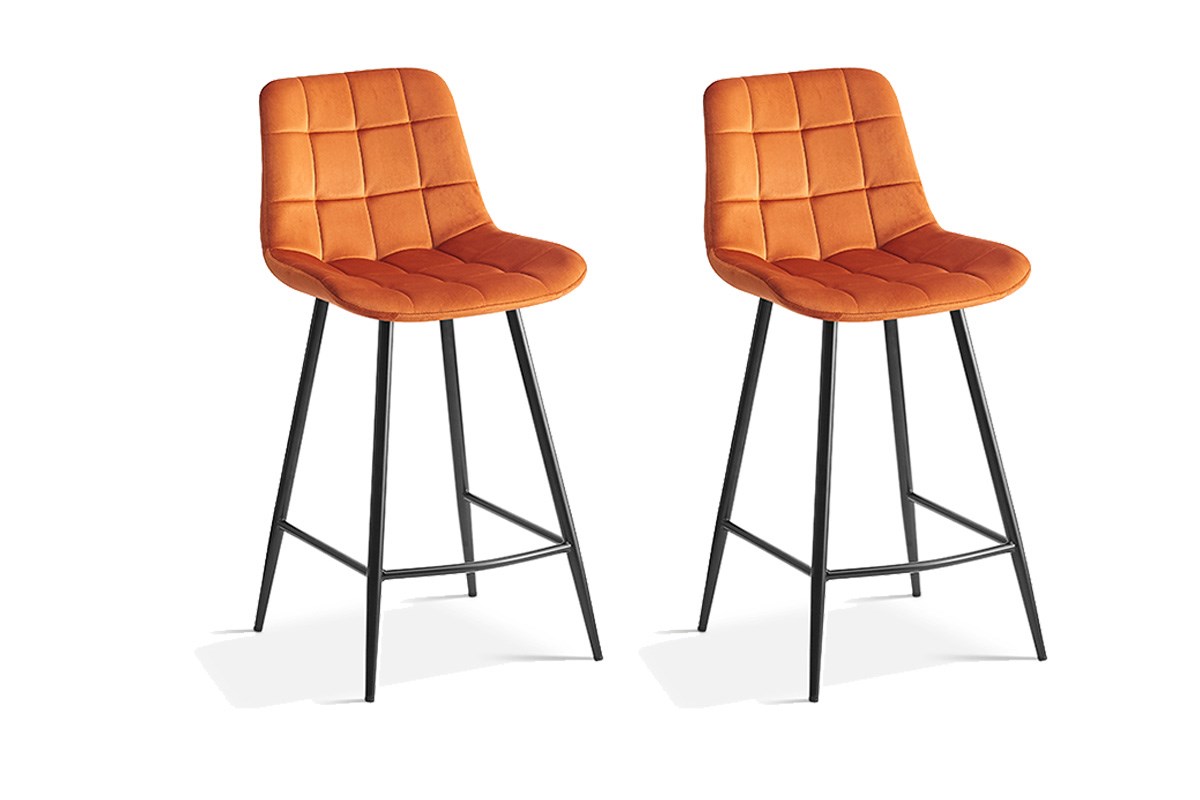 Lot De 3 Chaises De Bar Onda Par Zumsteg - Beige - Acier - Occasion