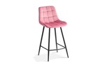 Chaise-de-bar-Juta-5540-velours-rose-side-set-Rousseau