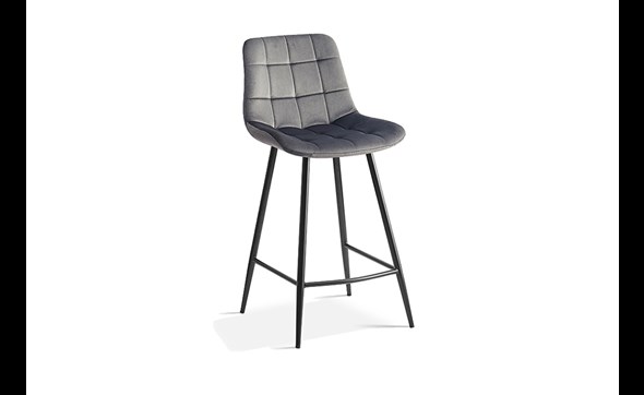 Chaise-de-bar-Juta-5540-velours-taupe-side-set-Rousseau