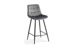 Chaise-de-bar-Juta-5540-velours-taupe-side-set-Rousseau