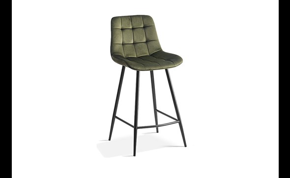 Chaise-de-bar-Juta-5540-velours-vert-side-set-Rousseau