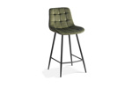 Chaise-de-bar-Juta-5540-velours-vert-side-set-Rousseau