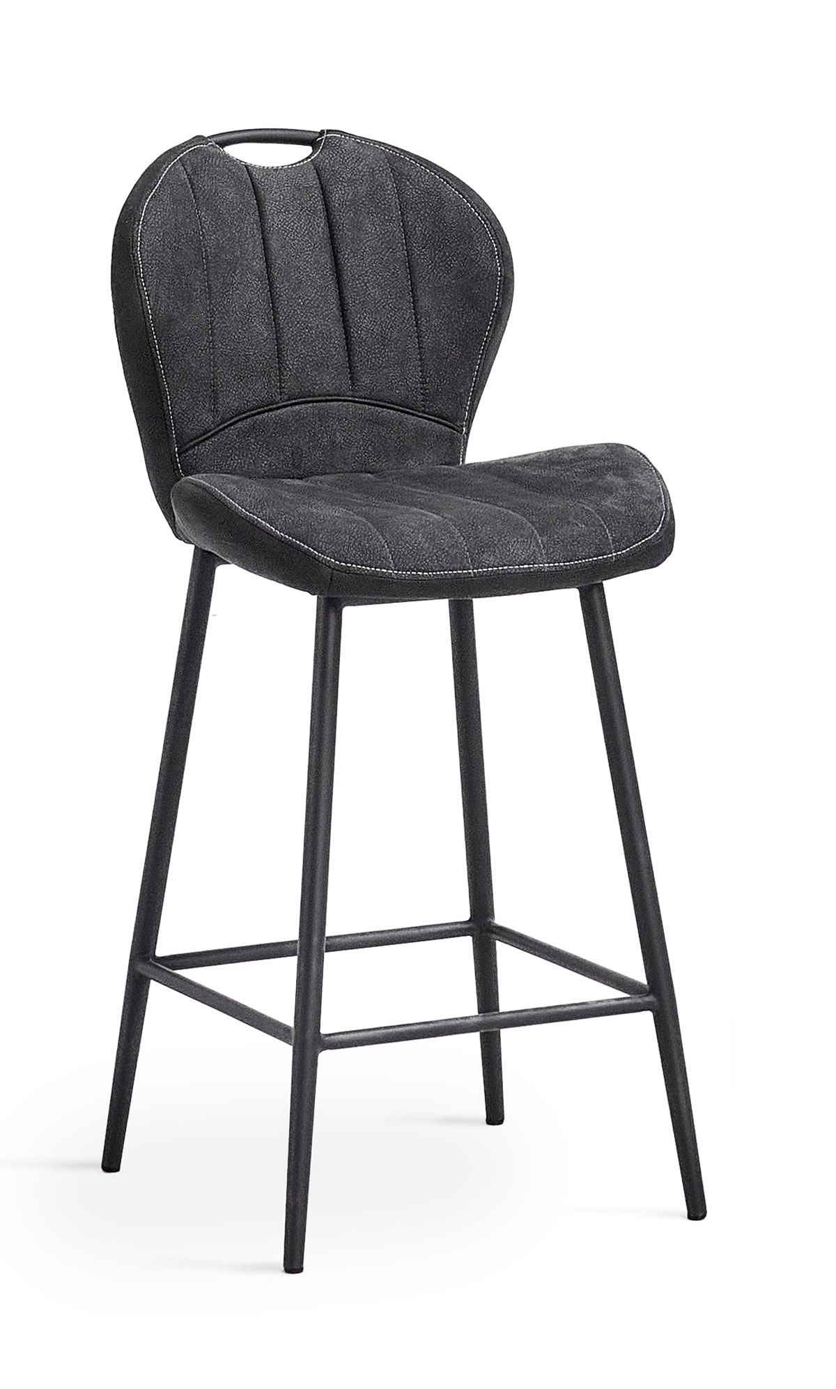 Chaise-de-bar-Sirius-tissu-Brave-anthracite-Comodi-living