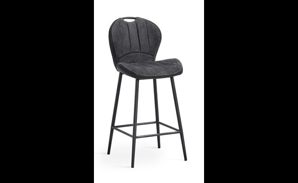 Chaise-de-bar-Sirius-tissu-Brave-anthracite-Comodi-living