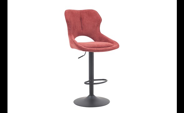 Chaise-de-bar-pivotante-Mori-5660-5-tissu-rouge-01-Rousseau