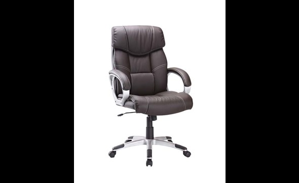 Chaise-de-bureau-9725-1-simili-cuir-marron-Rousseau