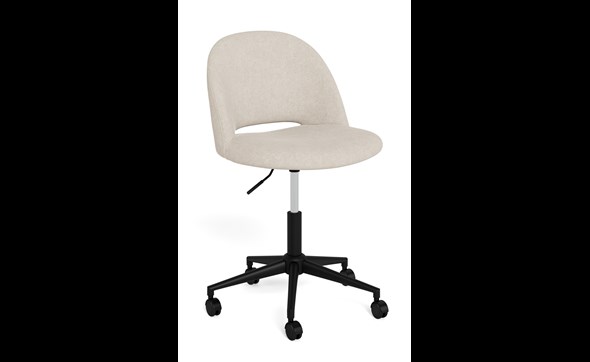 Chaise-de-bureau-Allan-tissu-apa-beige-pied-acier-noir-side-Actona