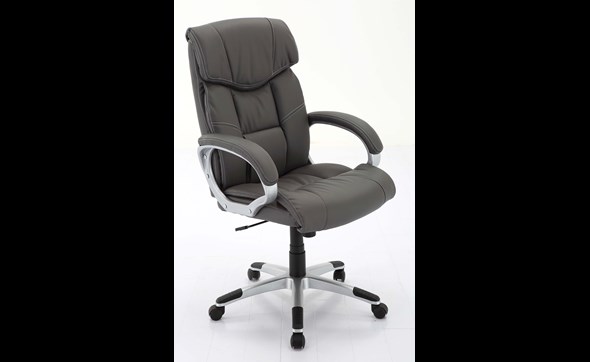 Chaise-de-bureau-CH87043-simili-cuir-gris-Decru