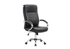 Chaise-de-bureau-CR-7057-simili-cuir-noir-Decru