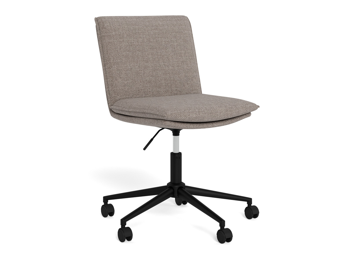Chaise-de-bureau-Flynn-tissu-basel-fabric-light-grey-brown-side-Actona