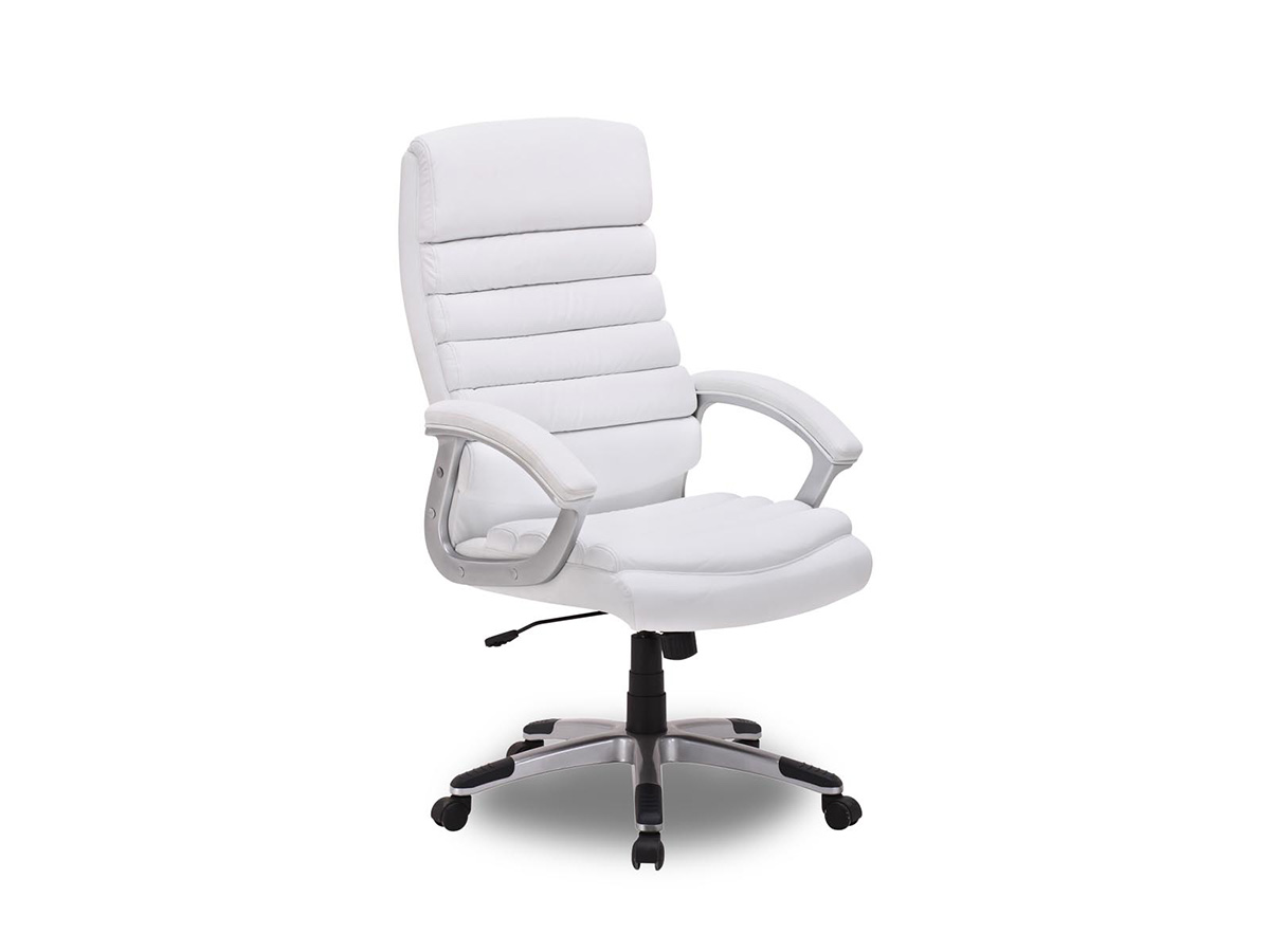 Chaise-de-bureau-Kennedy-9735-2-simili-cuir-blanc-Rousseau
