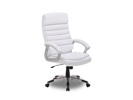 Chaise-de-bureau-Kennedy-9735-2-simili-cuir-blanc-Rousseau