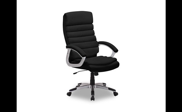 Chaise-de-bureau-Kennedy-9735-3-simili-cuir-noir-Rousseau