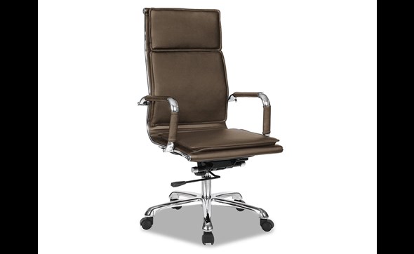 Chaise-de-bureau-Vasco-9785-1-simili-cuir-nylon-cappuccino-marron-Rousseau