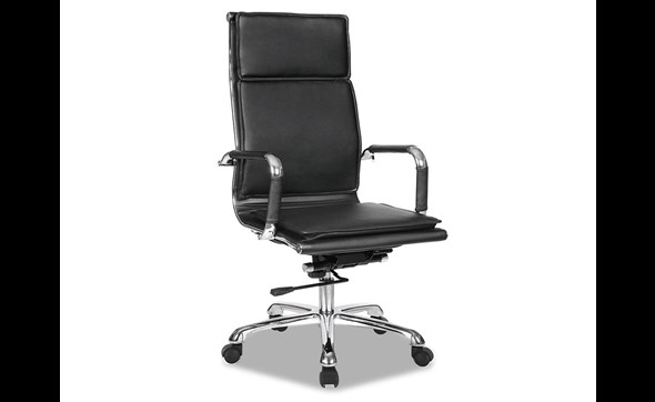 Chaise-de-bureau-Vasco-9785-2-simili-cuir-nylon-noir-Rousseau