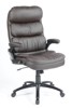 Chaise-de-bureau-Wave-simili-cuir-brun-fonce-AL-Kids